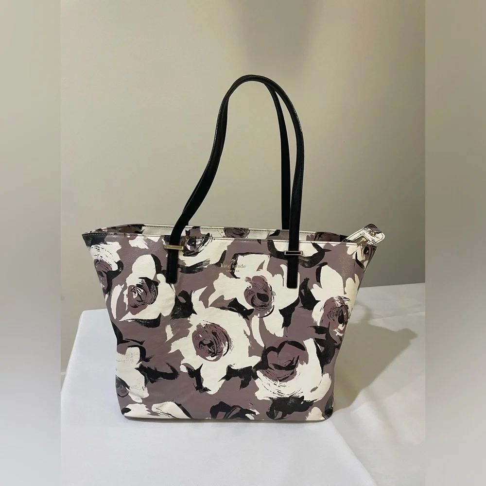 💕 Kate Spade Floral Design Tote EUC ❤️ 👜